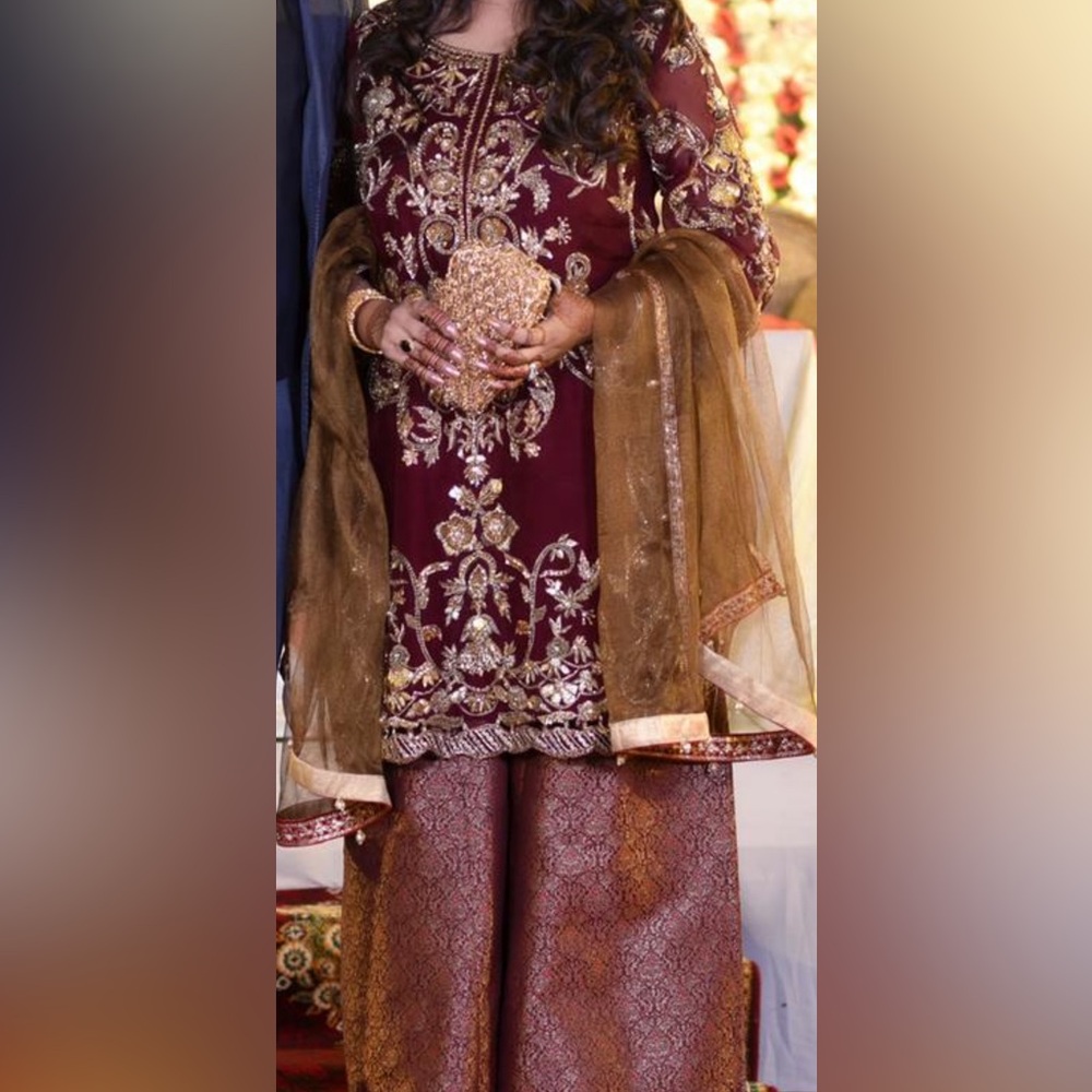 Gharara with duptta and shirt